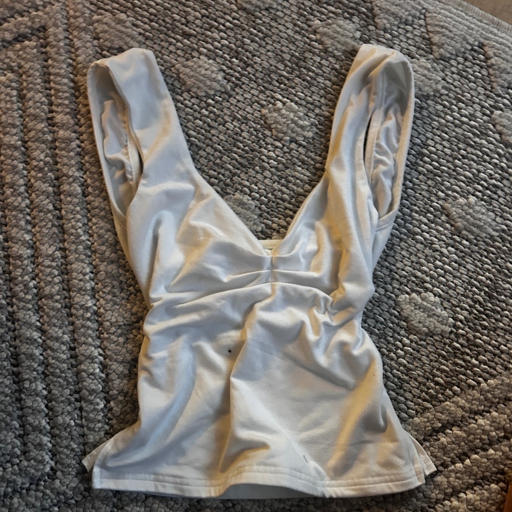 White crop top
